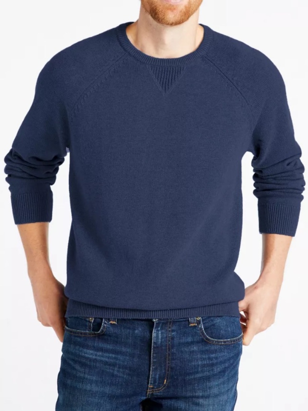 L.L. Bean Men's Wicked Soft Cotton Cashmere Blend Sweater 3XL Crewneck Preppy